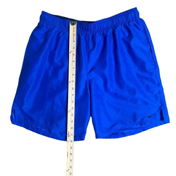 NIKE Men's Blue Drawstring Gym Athletic Running Shorts Size Large - Picture 5 of 7